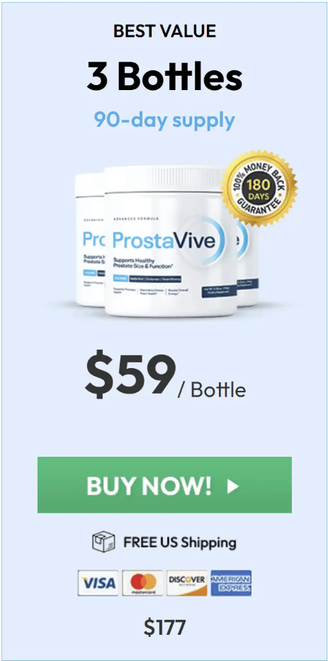 ProstaVive Buy 3 Bottles